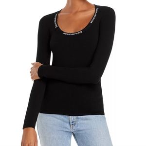 Alexanderwang bodycon logo top